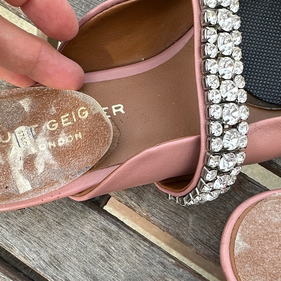 Kurt Geiger Pink Crystal Embellished shoes sparkle - Picture 5 of 8
